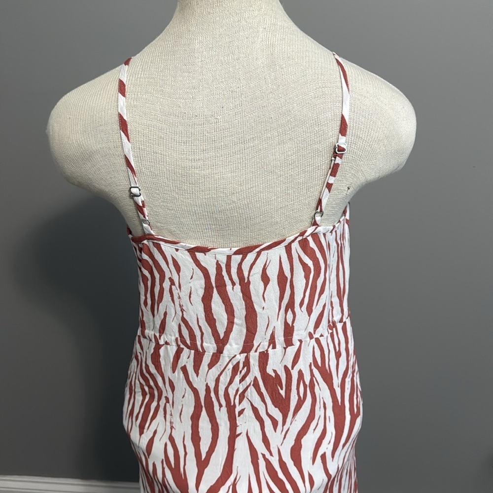 Rails - Frida Midi Dress In Rust Zebra - Size Med… - image 8